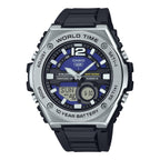 100-10-DE Reloj Casio Hombre Correa Resina Esfera Azul - Reloj original en Guatemala