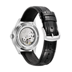 20L Reloj Citizen C7 Automático Hombre Correa Cuero Azul - Vista lateral