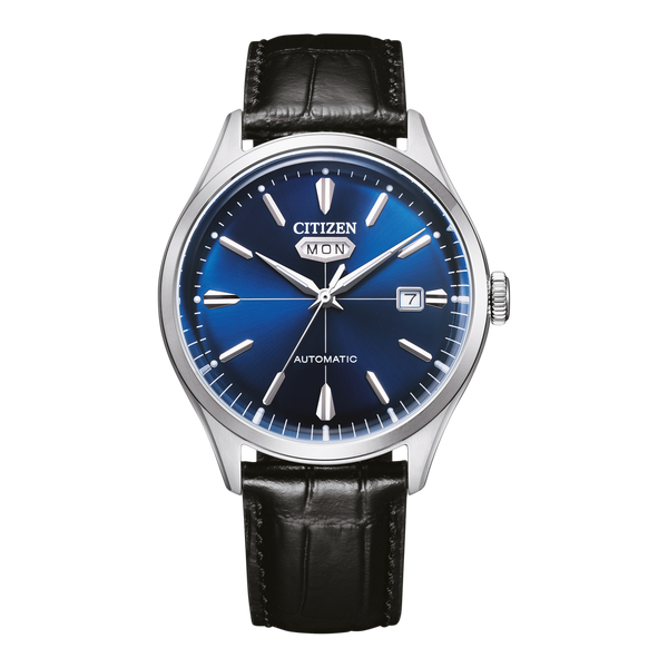 20L Reloj Citizen C7 Automático Hombre Correa Cuero Azul - Reloj original en Guatemala