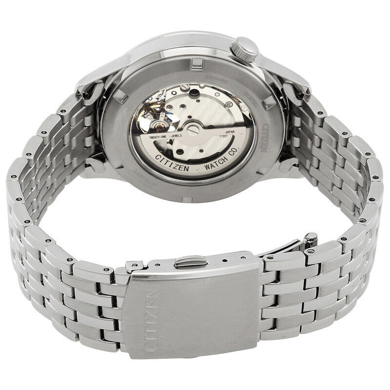Citizen Open Heart automático de hombre correa de metal - Acero Inoxidable Plateado