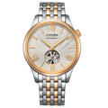 NH9136-88A Reloj Citizen Automático Open Heart de hombre correa de metal bicolor