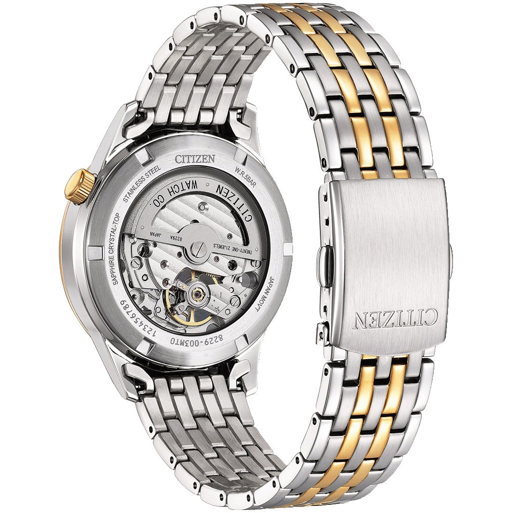 Citizen Open Heart reloj de caballero NH9136-88H correa de metal - Acero Inoxidable Bicolor
