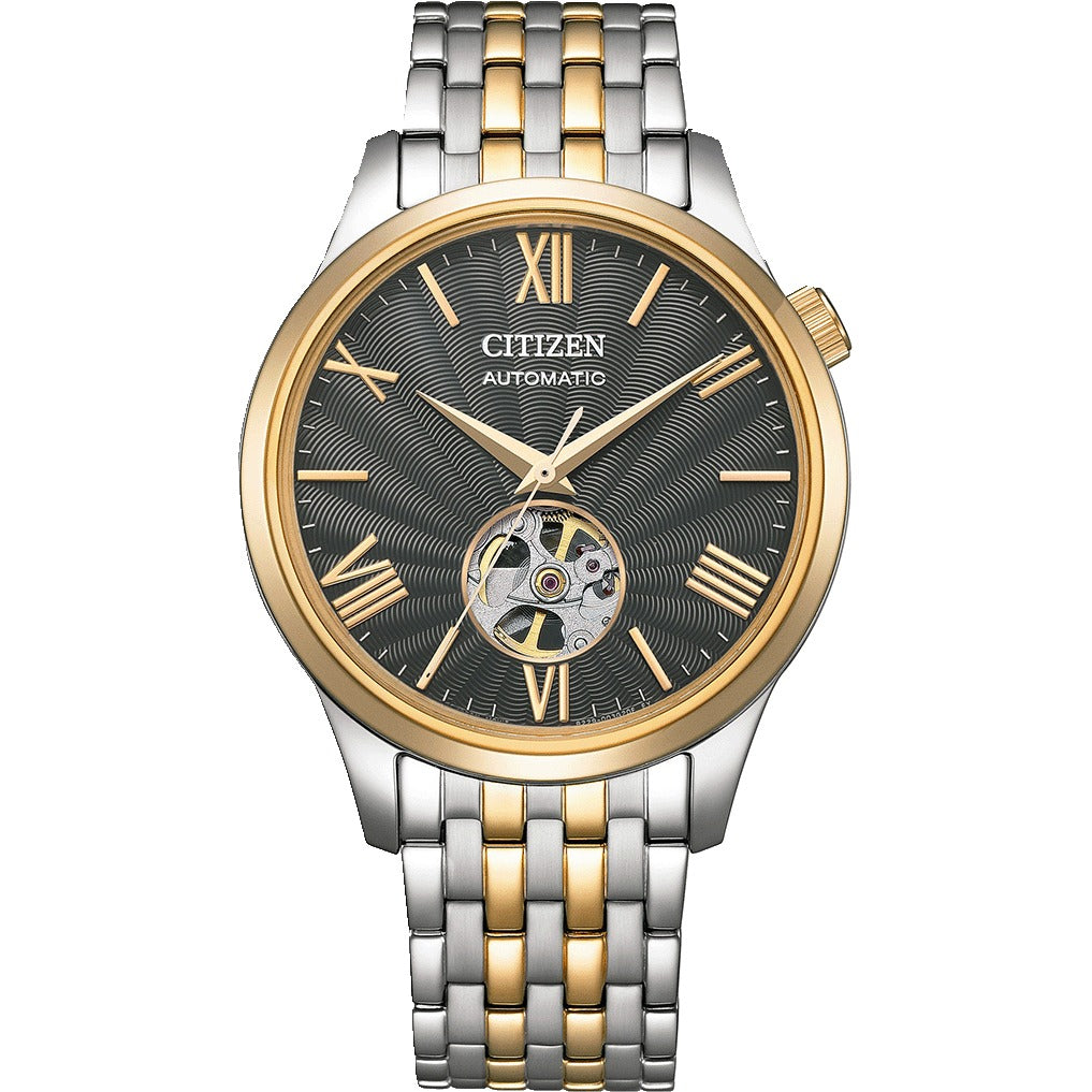 Citizen Open Heart reloj de caballero NH9136-88H correa de metal - Acero Inoxidable Bicolor