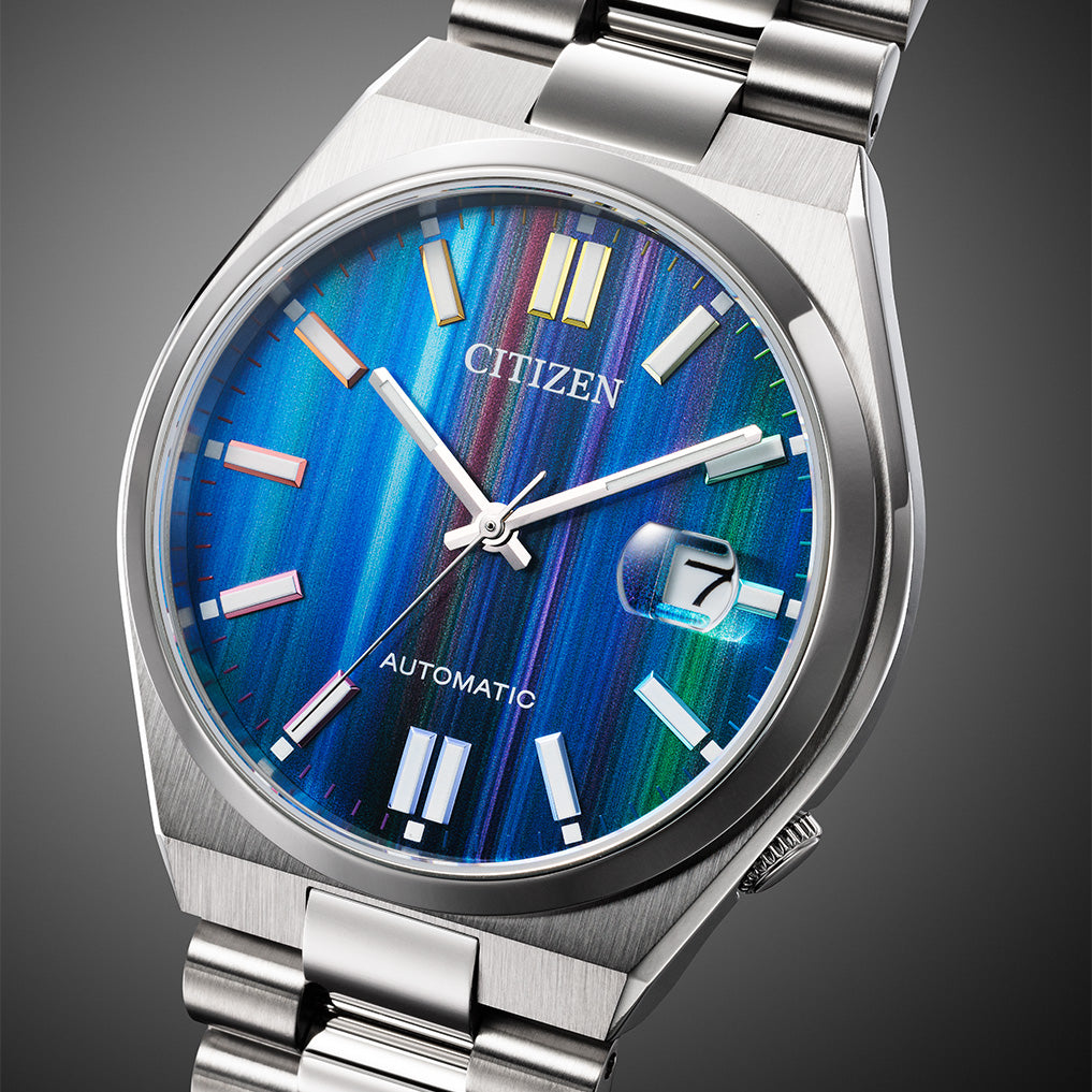 NJ0151-53W Reloj Citizen Tsuyosa automático de hombre pulsera de metal plateado