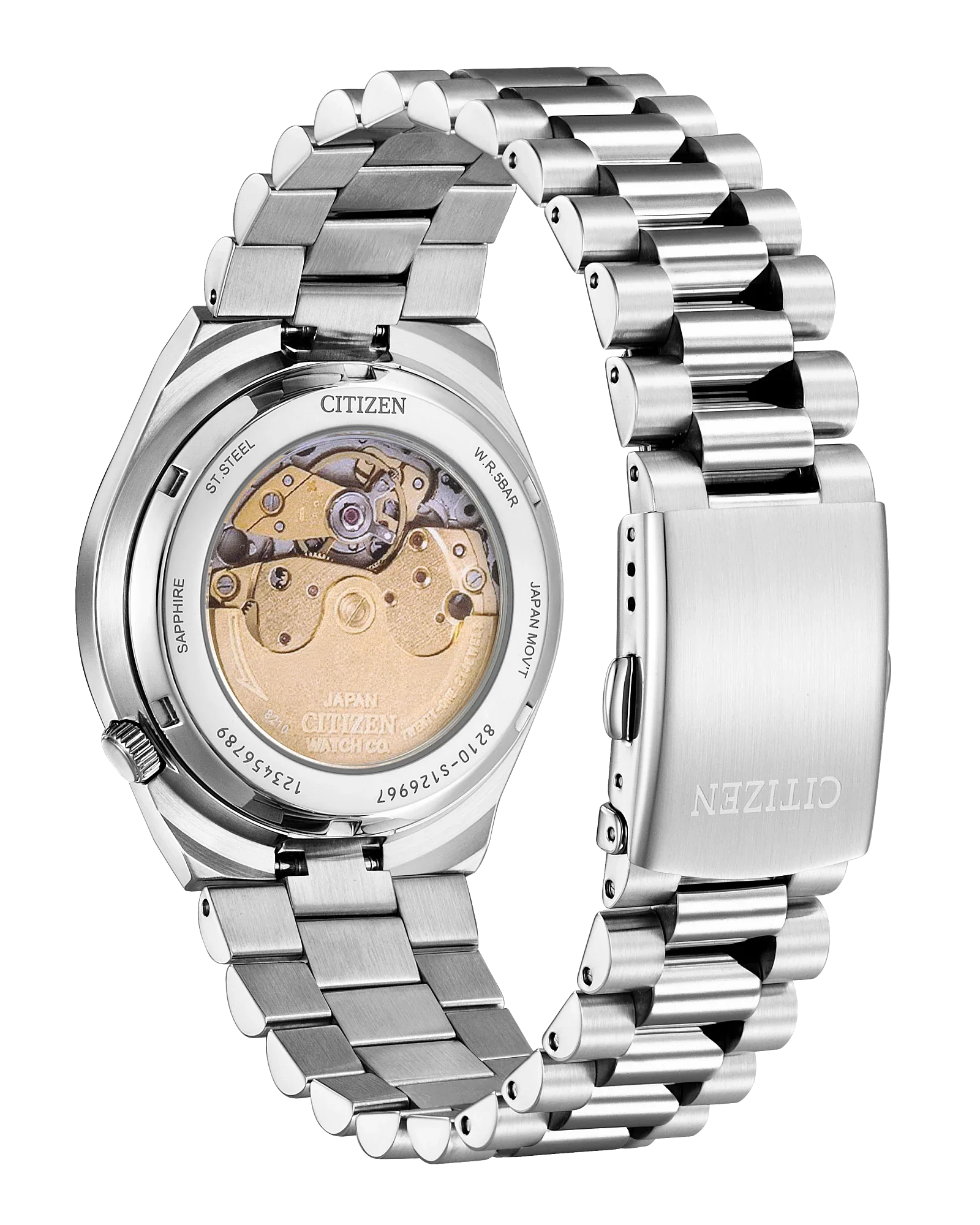 NJ0151-53Z Reloj Citizen  Eco-Drive Tsuyosa de caballero pulsera de metal 40 mm - Acero Inoxidable Plateado