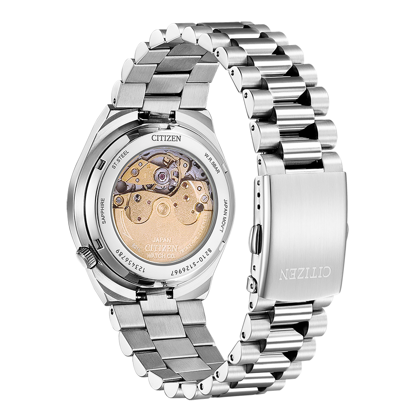 88L Citizen reloj de hombre correa de acero inoxidable - Detalle de esfera