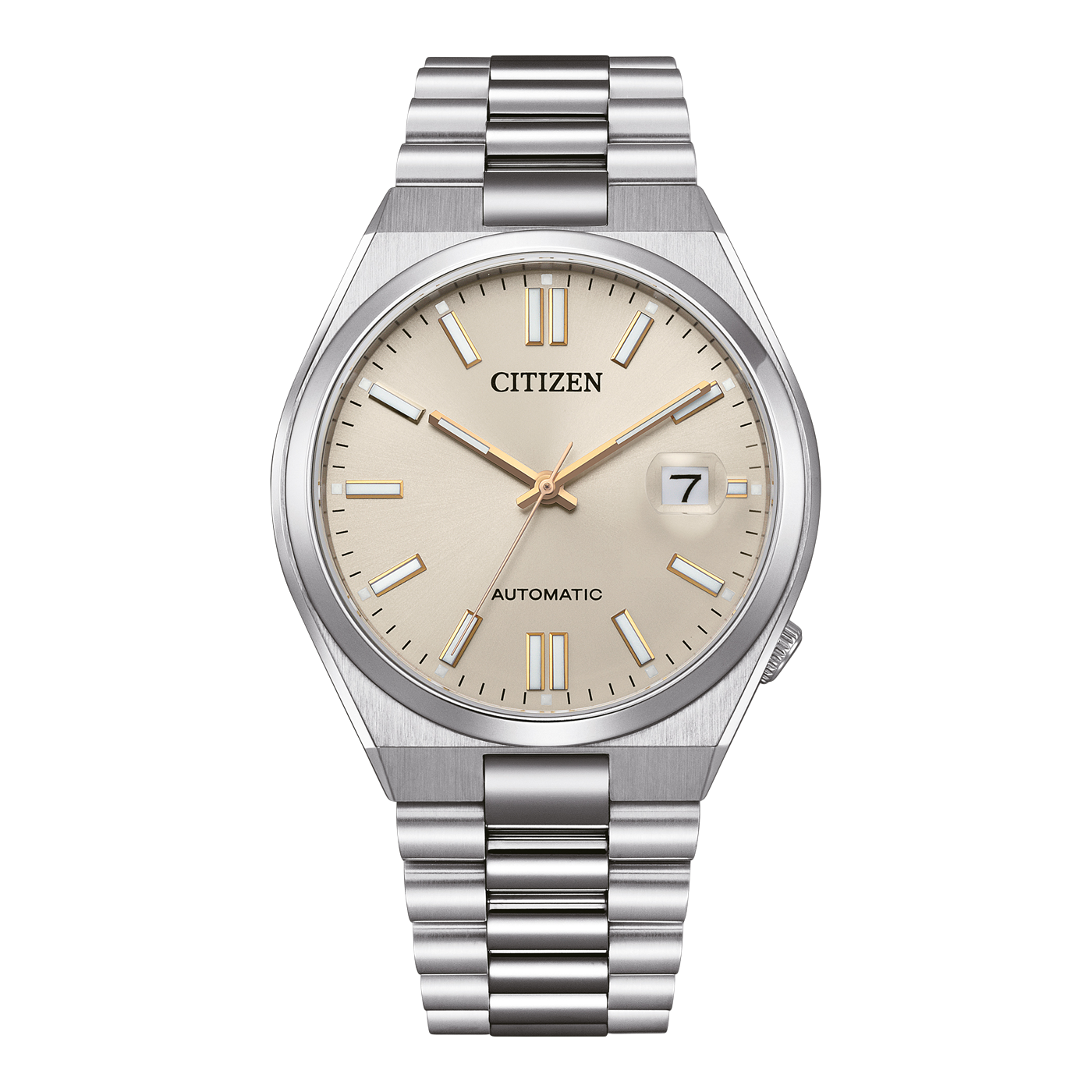 88W Reloj Citizen Tsuyosa Hombre Acero Esfera Amarilla - Reloj original en Guatemala