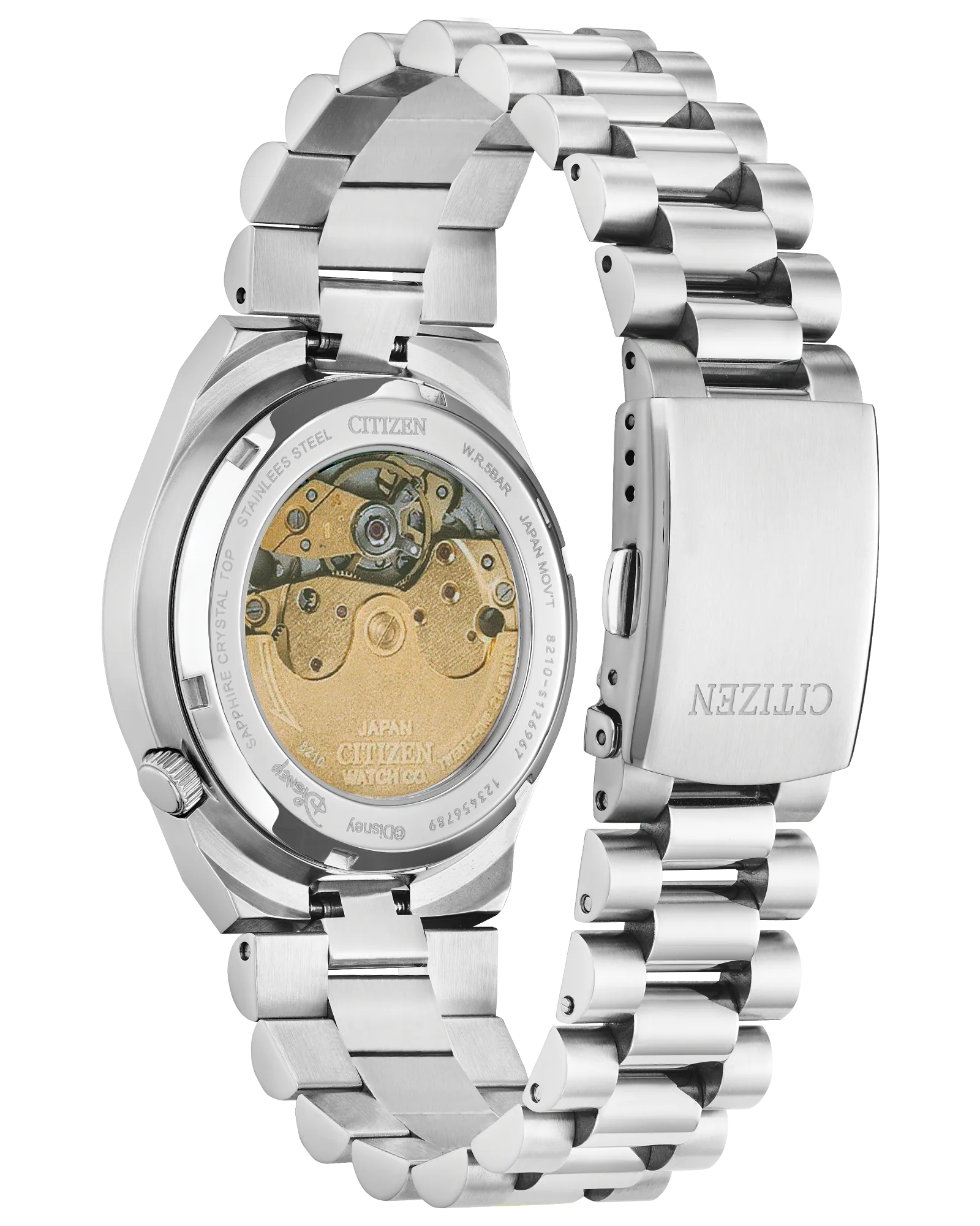 NJ0156-50L Reloj Citizen Tsuyosa Mickey Mouse de hombre pulsera de metal