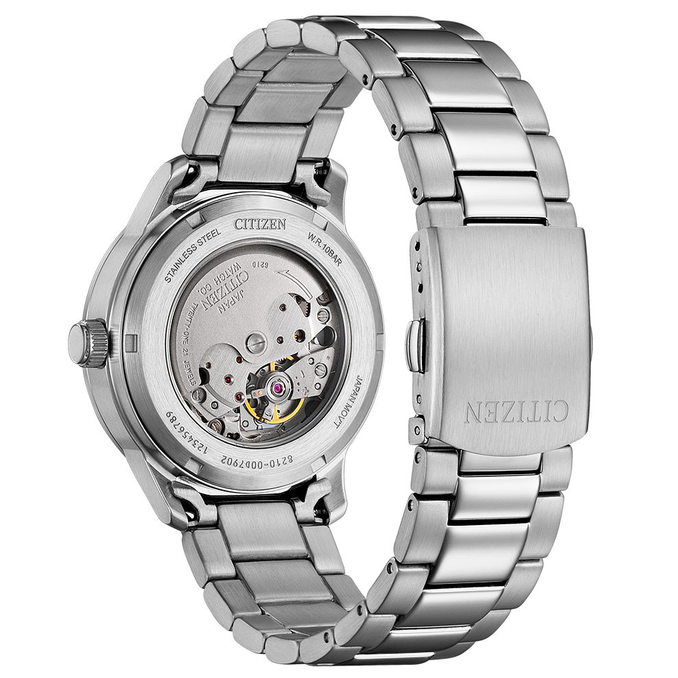 83A Reloj Citizen Mechanical Automático Hombre Acero Esfera - Detalle de esfera