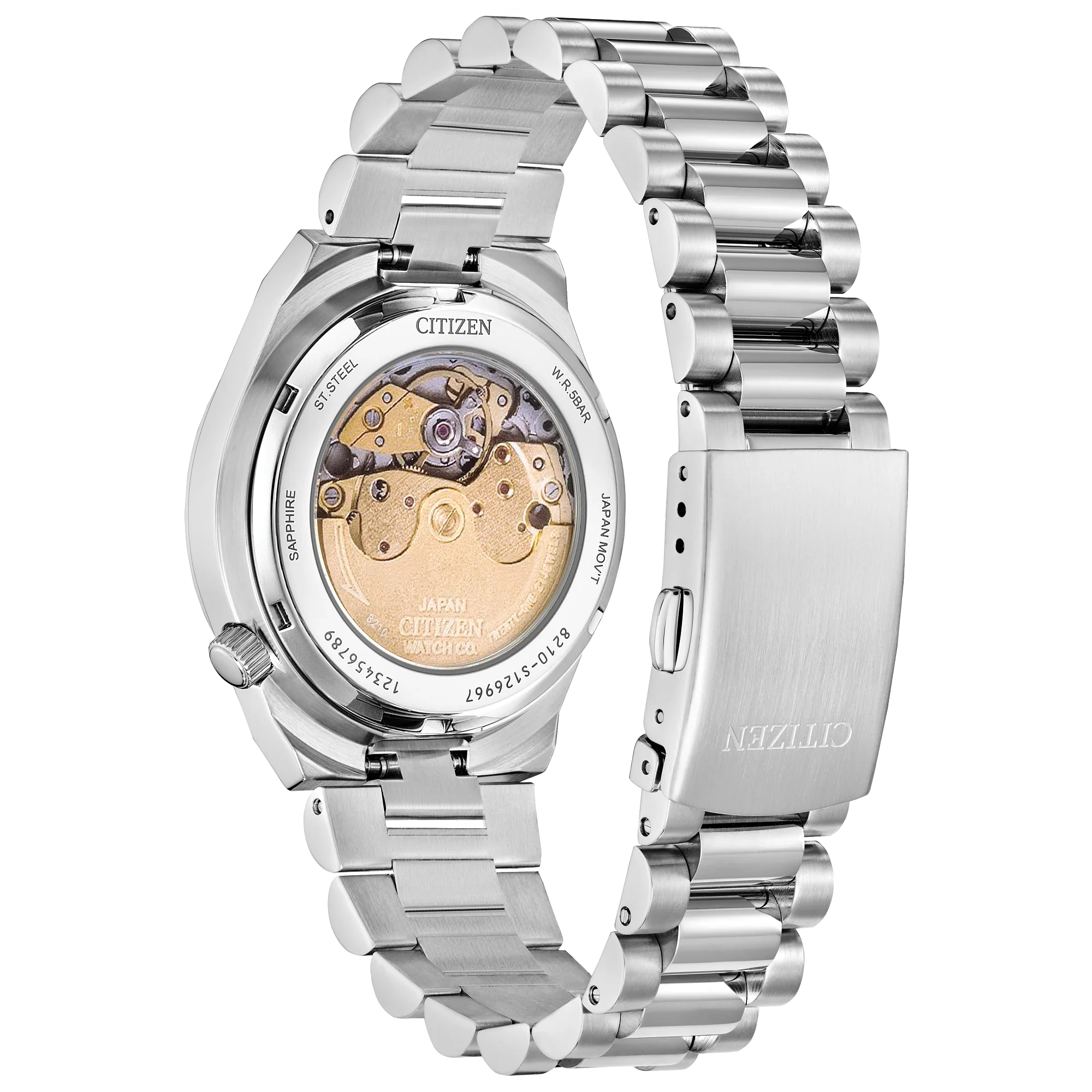NJ0200-50L Reloj Citizen Tyuyosa unisex automático pulsera de metal 37 mm
