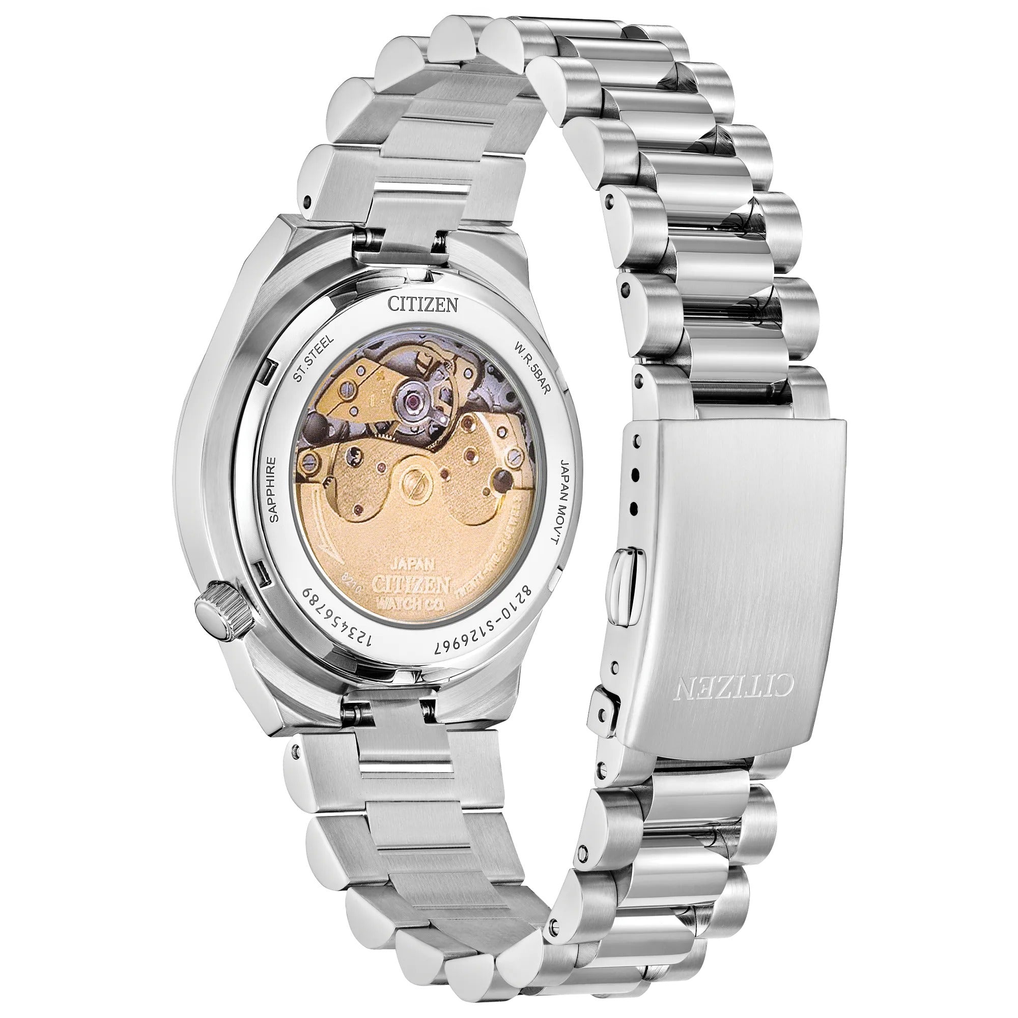 NJ0200-50M Reloj Citizen Tsuyosa automático de hombre correa de metal 37 mm - Acero Inoxidable Plateado