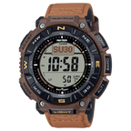 340L Reloj Casio Pro-Trek Hombre Correa Piel Marrón - Reloj original en Guatemala