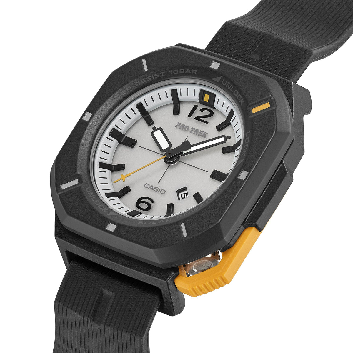 Casio Pro Trek PRJ-01-1 reloj solar de hombre correa de resina negra bio-basada