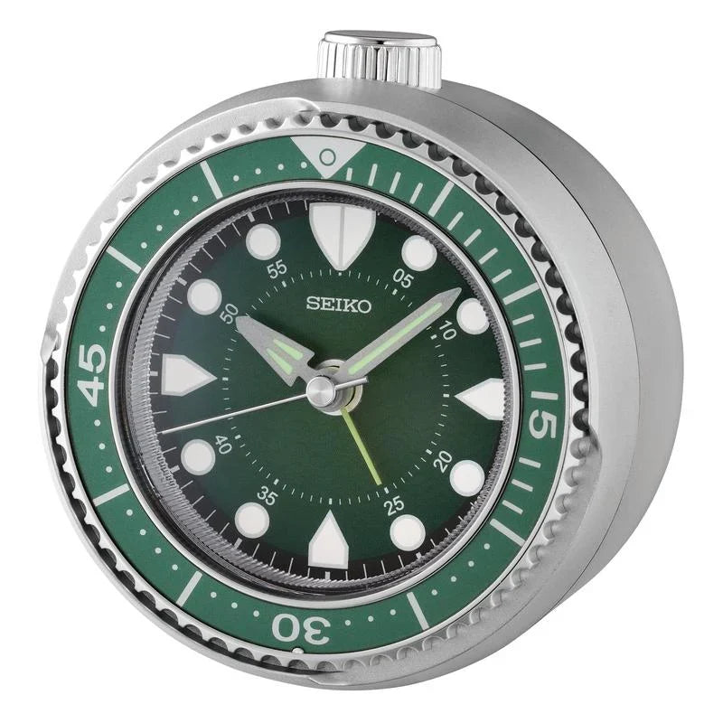 QHE207 Reloj despertador Seiko analógico - Verde