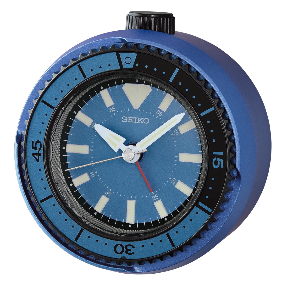 QHE207 Reloj despertador Seiko analógico - Azul