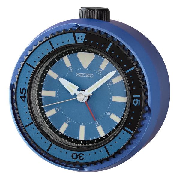 QHE207 Reloj despertador Seiko analógico - Azul
