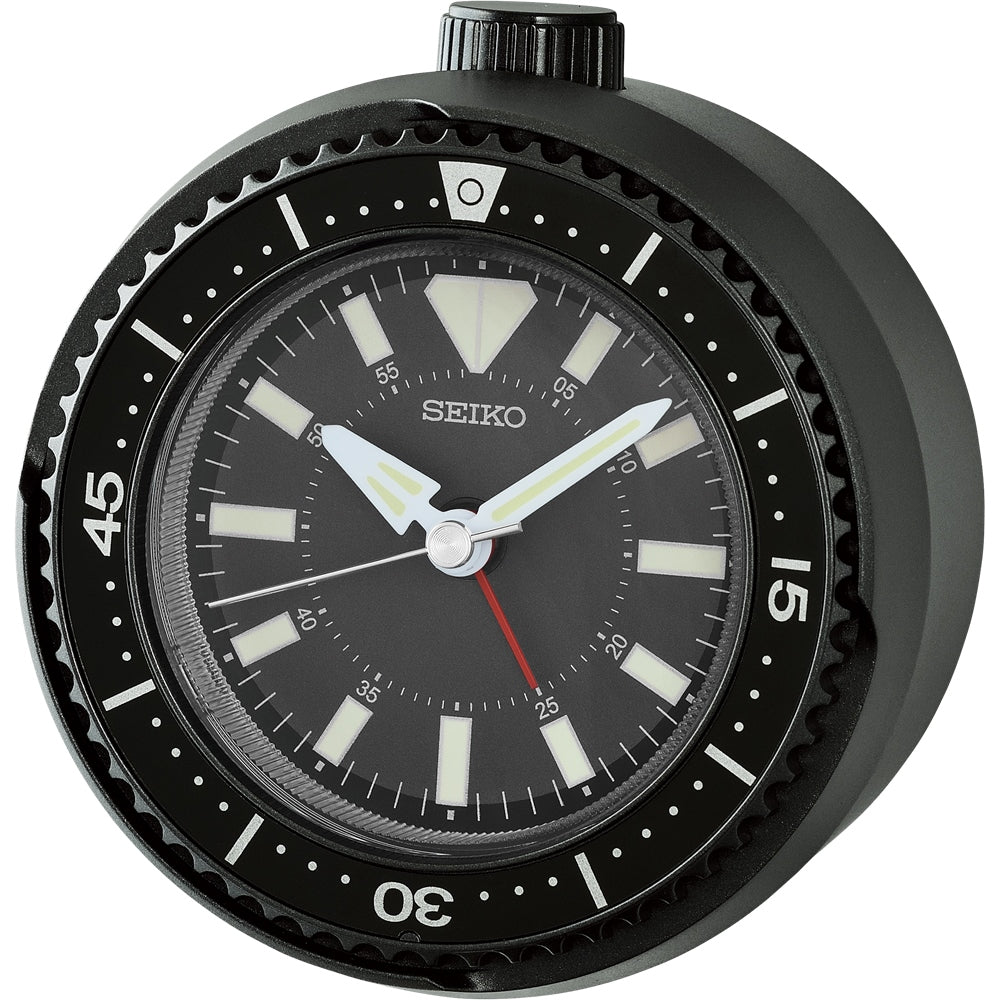 QHE207 Reloj despertador Seiko analógico - Negro