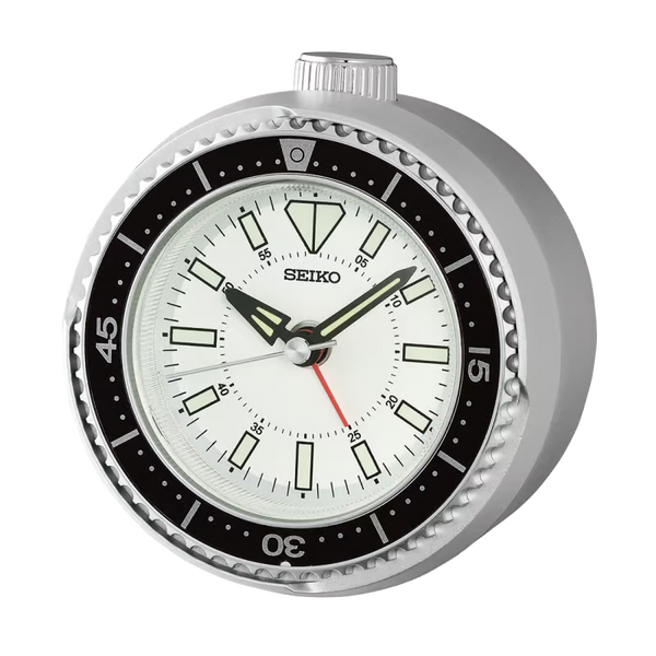 QHE207 Reloj despertador Seiko analógico - Plateado