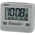 QHL086 Reloj Seiko Digital despertador LCD Estación Meteorológica con Termohigrómetro - Gris