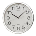 QXA020 Reloj de pared Seiko analógico 36 cm - Plateado