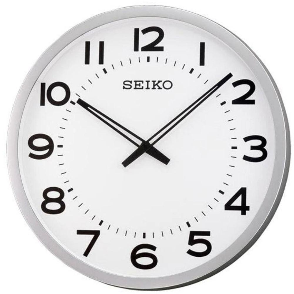 QXA563 Reloj Seiko de pared analógico extra grande - Plateado