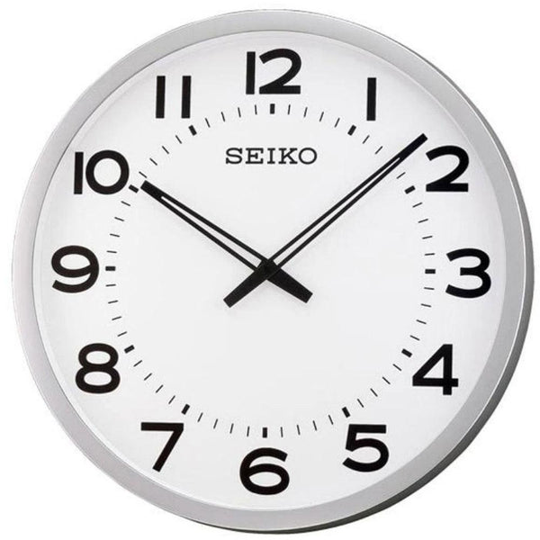 QXA563 Reloj Seiko de pared analógico extra grande - Plateado