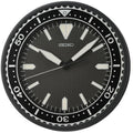 QXA791 Reloj de pared Seiko analógico LumiBrite 30 cm - Negro