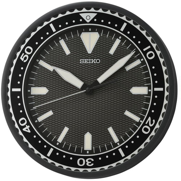 QXA791 Reloj de pared Seiko analógico LumiBrite 30 cm - Negro