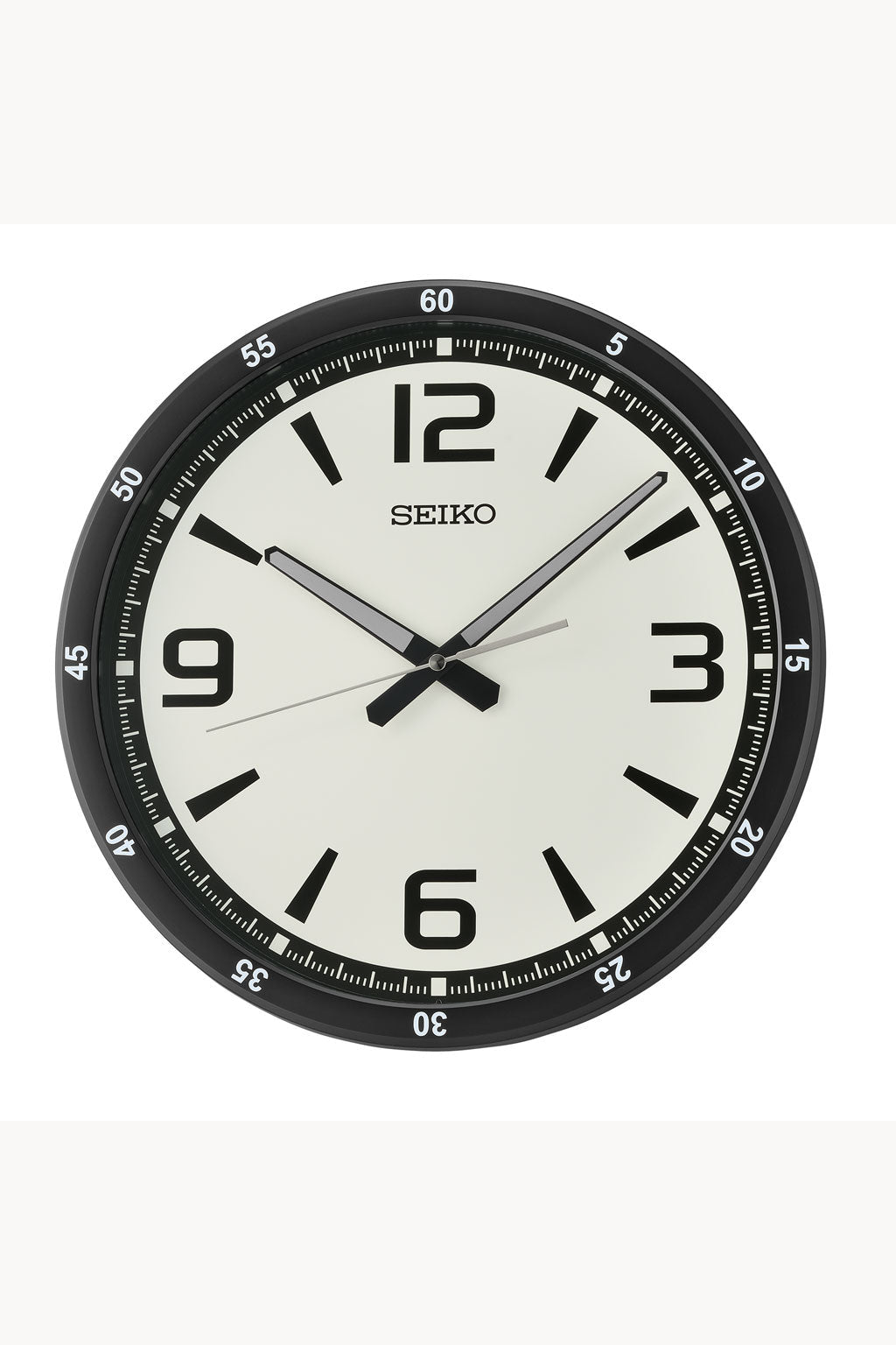 QXA809 Reloj Seiko de pared analógico Lumibrite de hombre - Negro