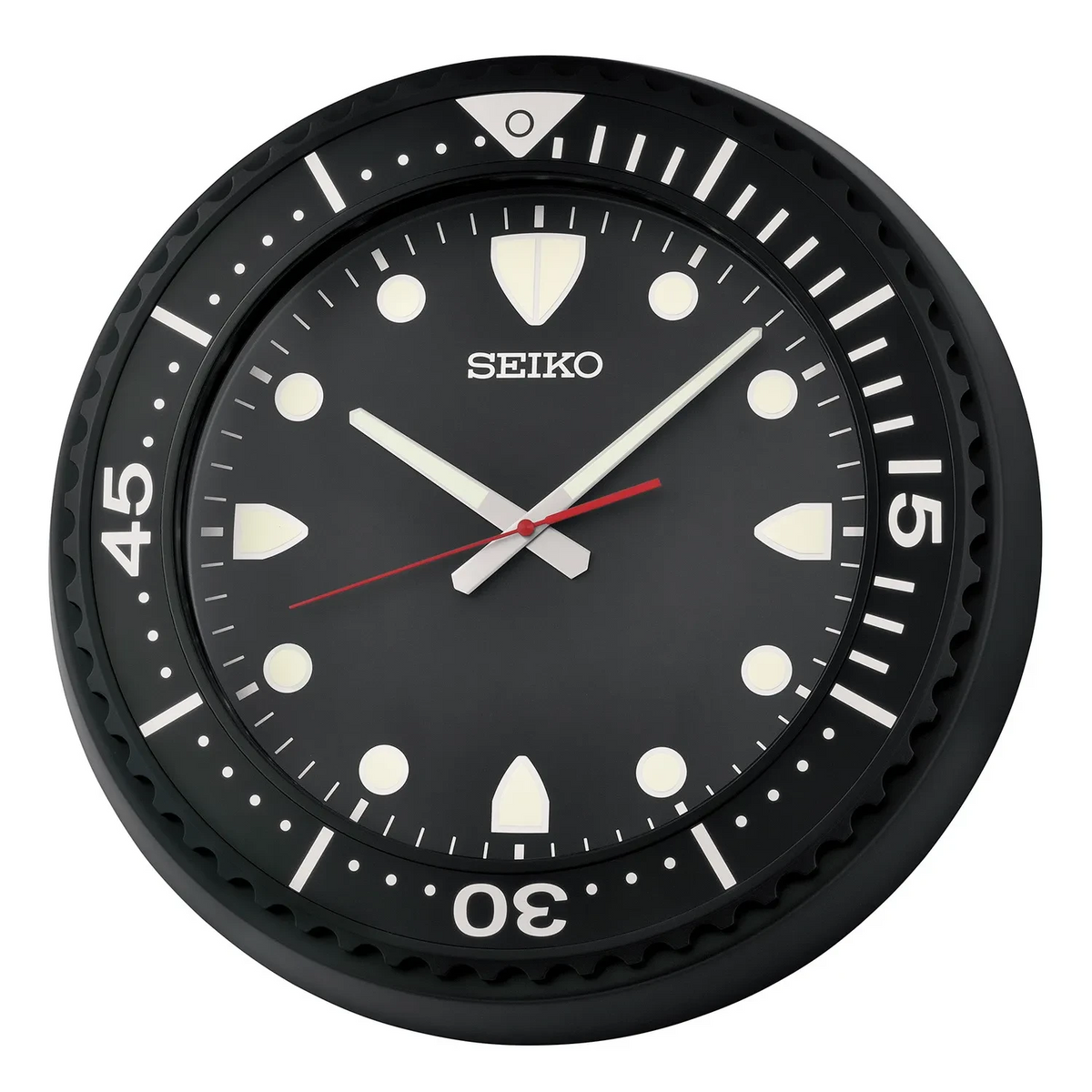QXA849 Reloj de pared Seiko Analógico - Negro