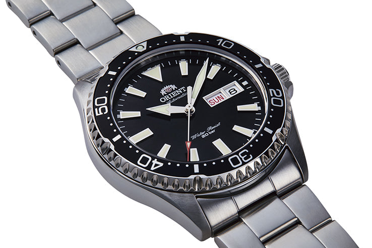 RA-AA0001B Reloj Orient Kamasu Hombre Acero Inoxidable - Detalle de esfera