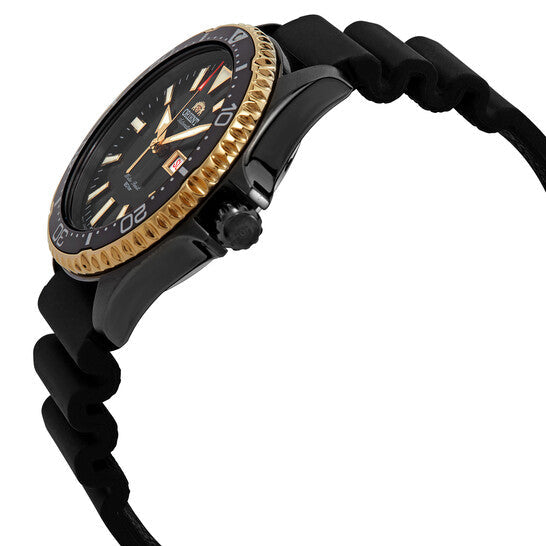 RA-AA0005B Reloj Orient Kamasu Hombre Correa Caucho Negro - Vista lateral