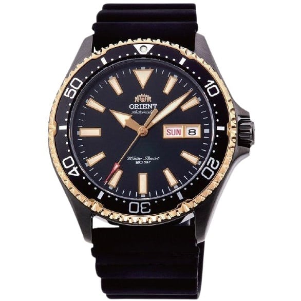 RA-AA0005B Reloj Orient Kamasu Hombre Correa Caucho Negro - Reloj original en Guatemala