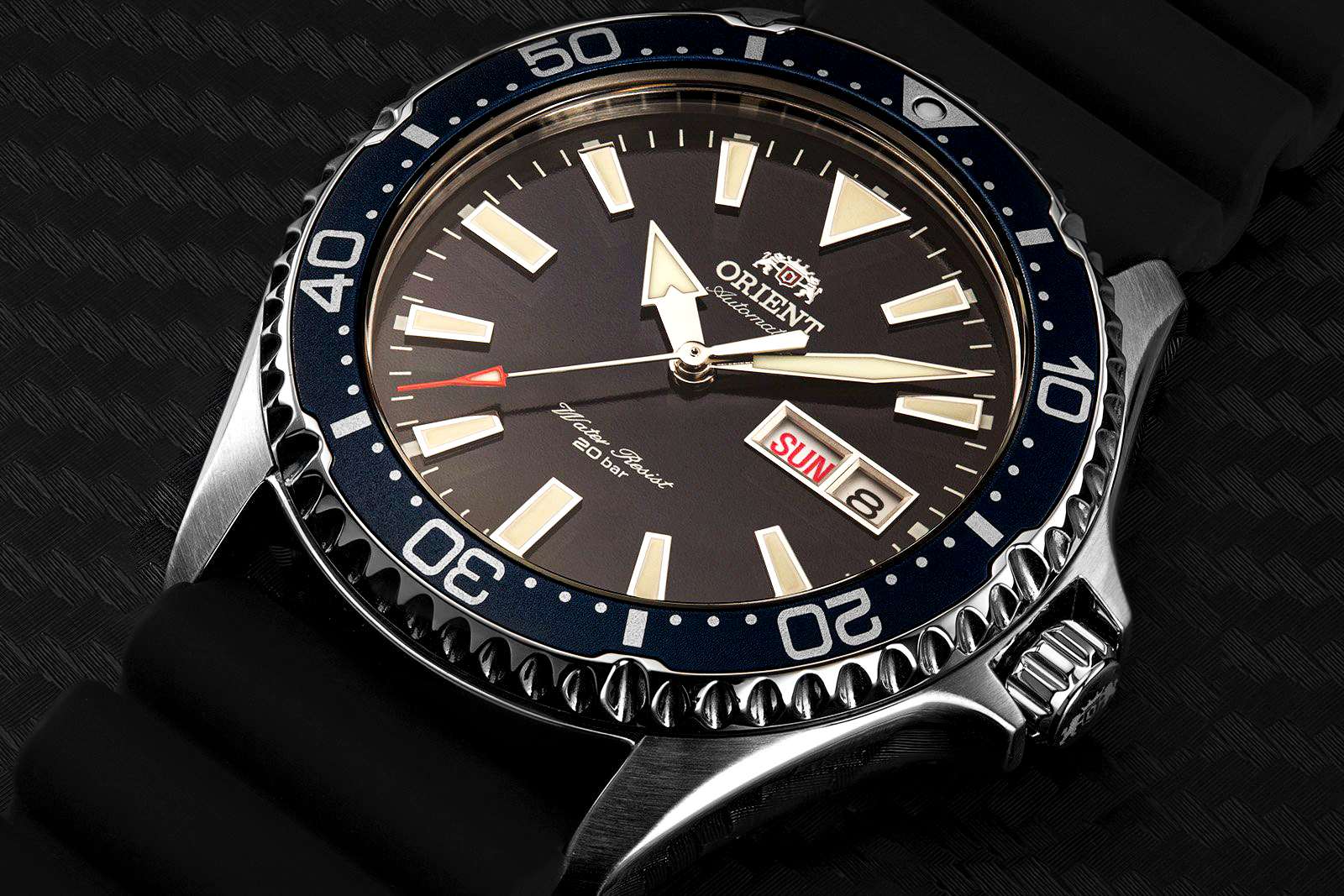 RA-AA0006L Reloj Orient Kamasu Hombre Correa Caucho Azul - Vista 5