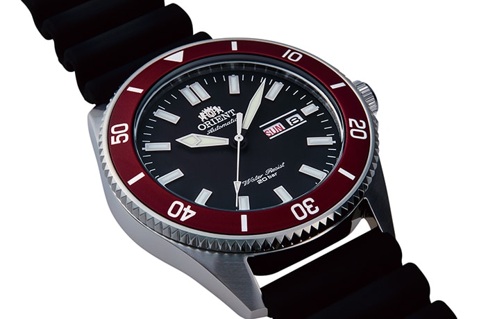 RA-AA0011B Reloj Orient Kamasu Hombre Correa Caucho Negra - Detalle de esfera