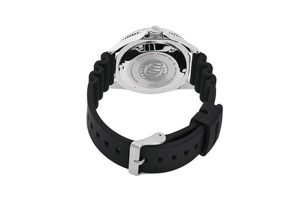 RA-AA0916L Reloj Orient Kanno Hombre Acero Caucho Azul - Vista lateral