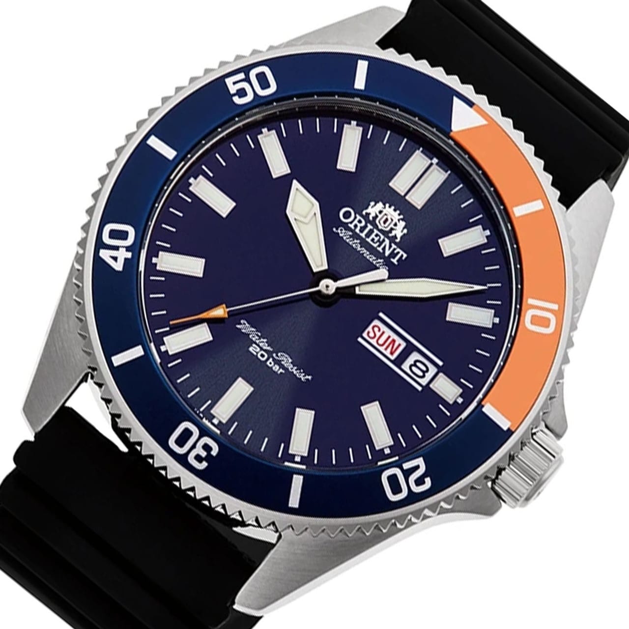 RA-AA0916L Reloj Orient Kanno Hombre Acero Caucho Azul - Vista 5