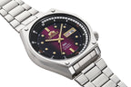 RA-AA0B02R Reloj Orient SK Hombre Correa Acero Esfera Magenta - Vista trasera