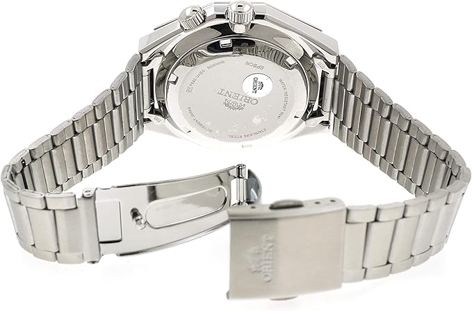RA-AA0B02R Reloj Orient SK Hombre Correa Acero Esfera Magenta - Vista lateral