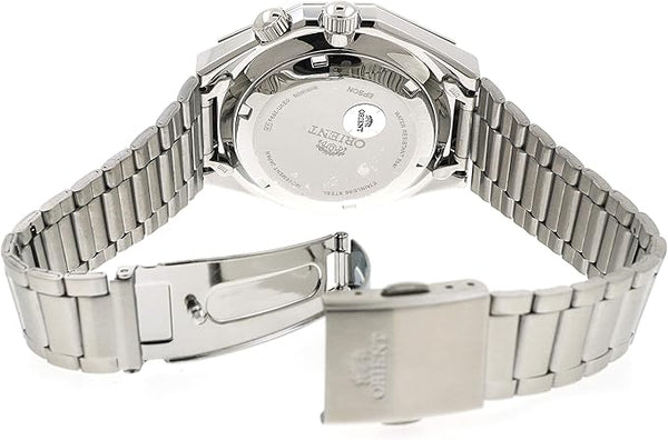 RA-AA0B02R Reloj Orient SK Hombre Correa Acero Esfera Magenta - Vista lateral