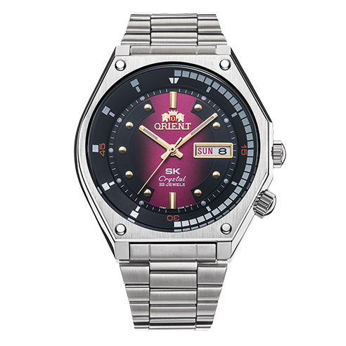 RA-AA0B02R Reloj Orient SK Hombre Correa Acero Esfera Magenta - Reloj original en Guatemala