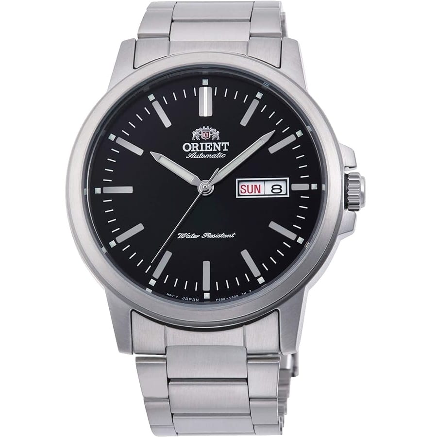 RA-AA0C01B Reloj Orient Sport Hombre Correa de Acero Esfera Negra - Reloj original en Guatemala