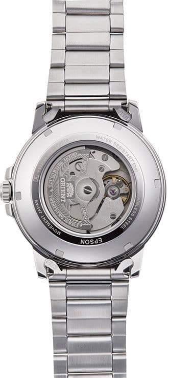 RA-AA0C03S19B Reloj Orient Sport Hombre Acero Esfera Blanca - Vista trasera