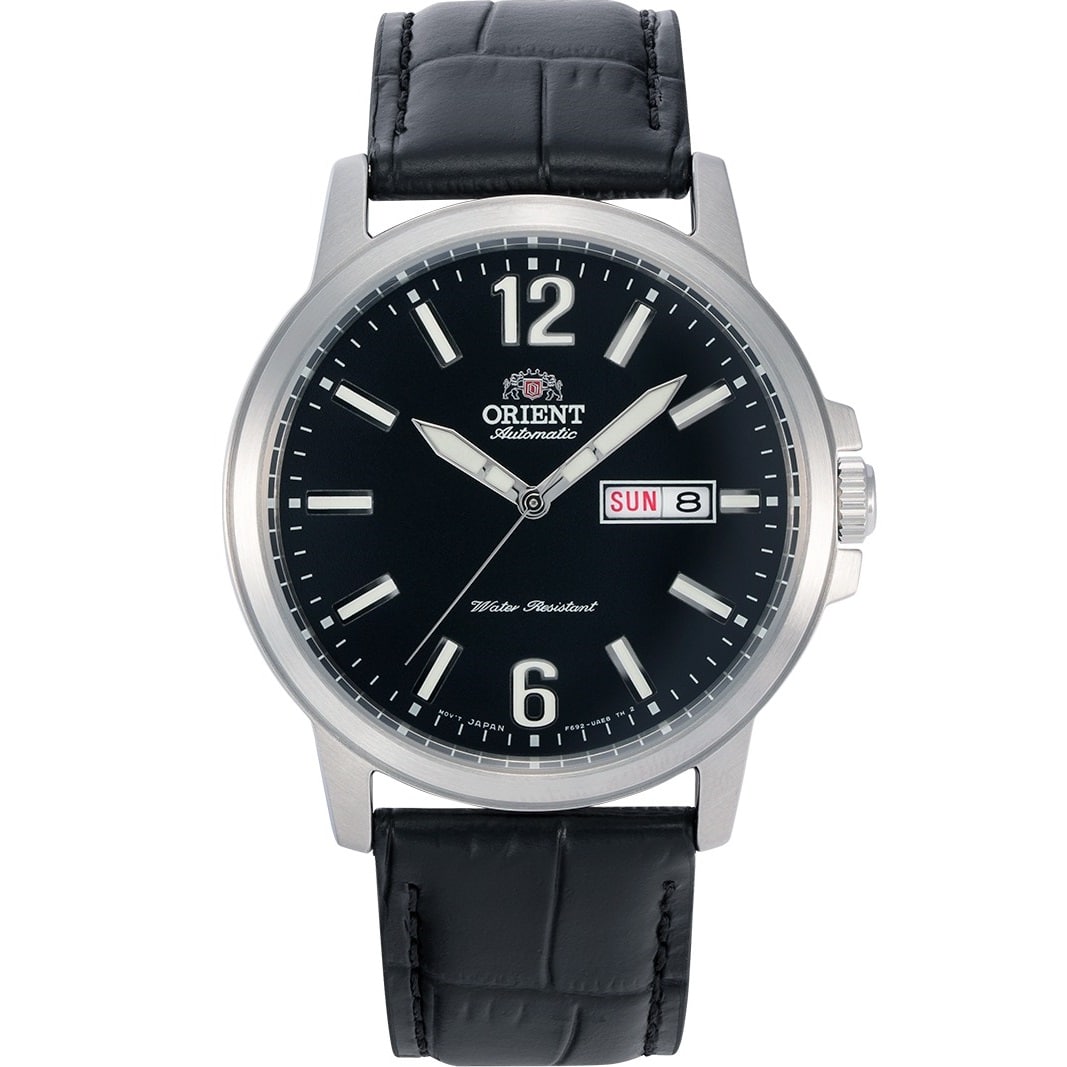 RA-AA0C04B19A Reloj Orient Sport Automático Hombre Correa Cuero Negro - Reloj original en Guatemala