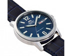 RA-AA0C05L19B Reloj Orient Automatic Hombre Correa Cuero Azul - Vista lateral