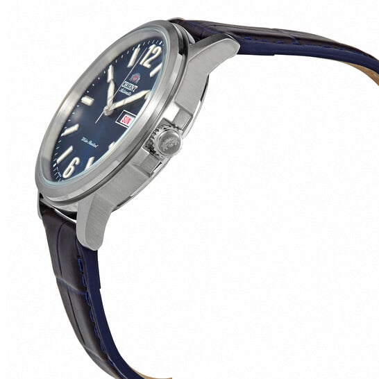 RA-AA0C05L19B Reloj Orient Automatic Hombre Correa Cuero Azul - Vista trasera