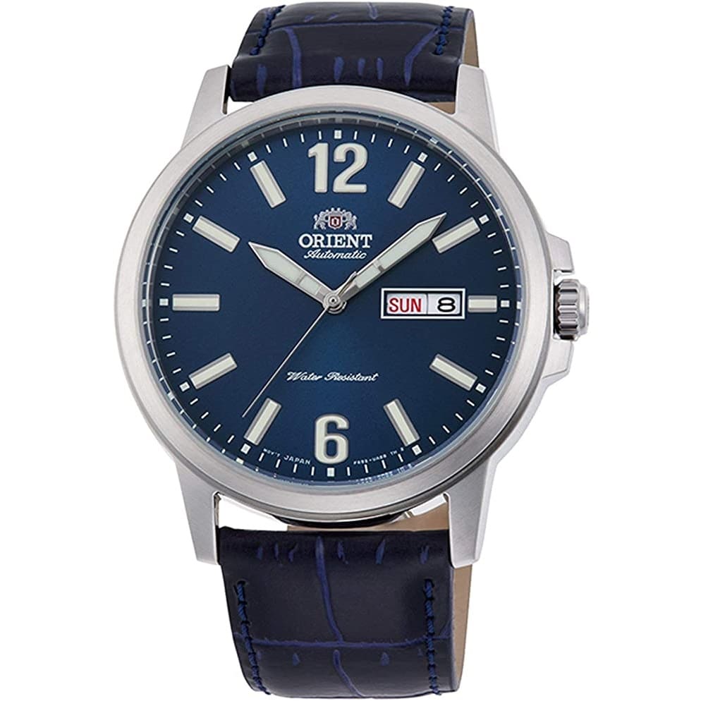 RA-AA0C05L19B Reloj Orient Automatic Hombre Correa Cuero Azul - Reloj original en Guatemala