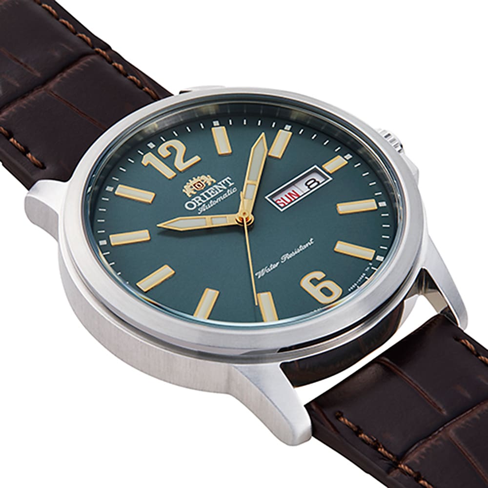 RA-AA0C06E19B Reloj Orient Sport Hombre Correa Cuero Marrón Esfera - Vista lateral