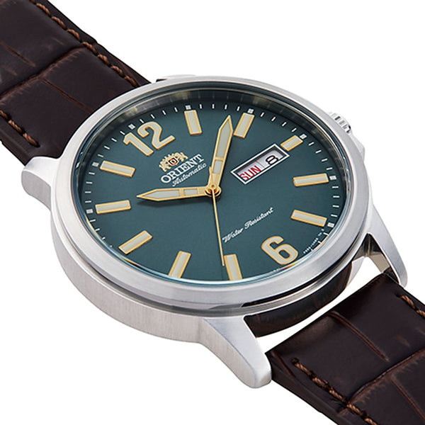 RA-AA0C06E19B Reloj Orient Sport Hombre Correa Cuero Marrón Esfera - Vista lateral