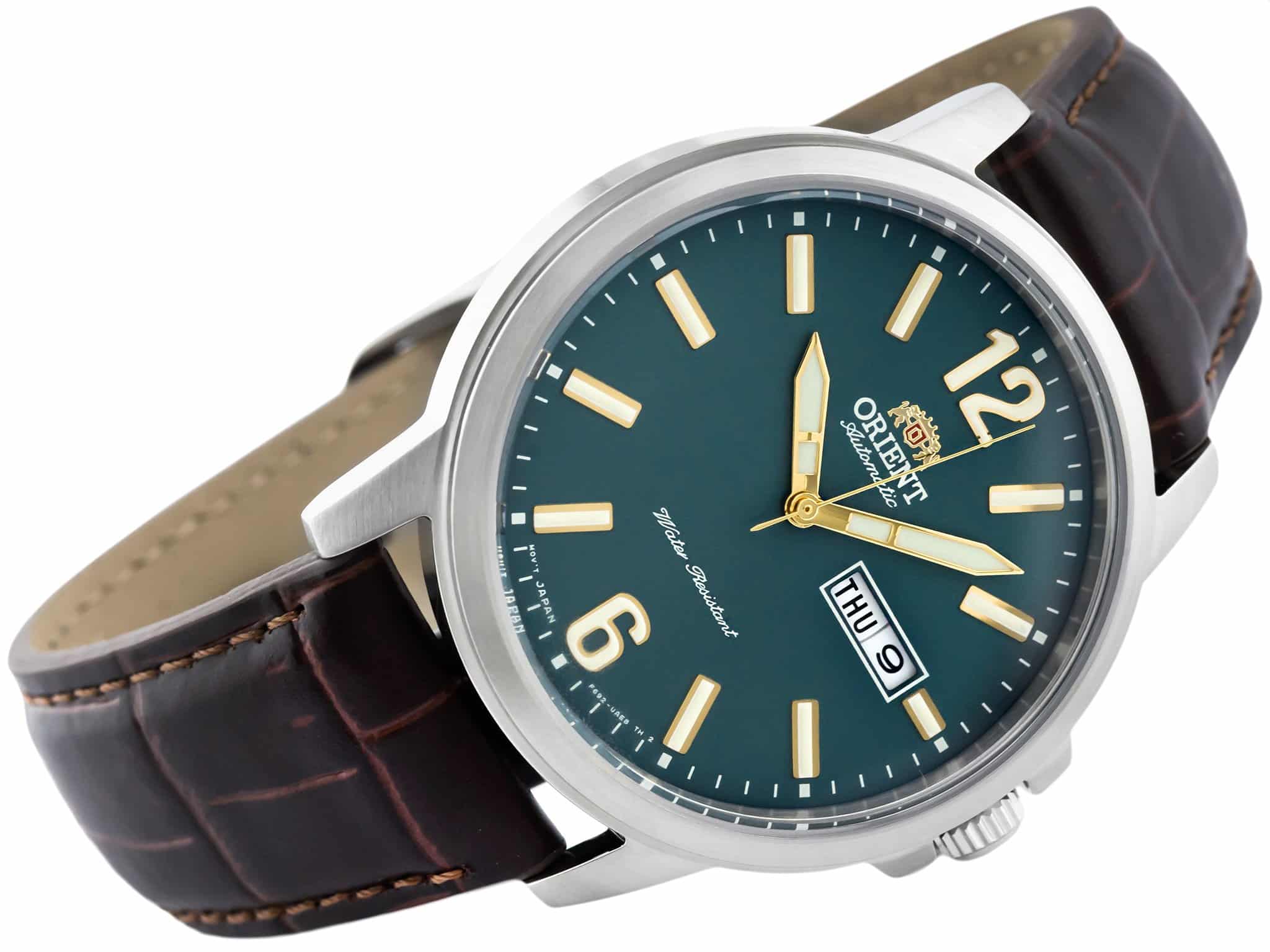 RA-AA0C06E19B Reloj Orient Sport Hombre Correa Cuero Marrón Esfera